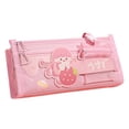 thumbnail image 2 of Estuche transparente de gran capacidad para el colegio - Bolsa de papelería de lona multicapa con cremallera, capacidad para 40 bolígrafos, perfecta para estudiantes, adolescentes, oficina y viajes, 2 of 2