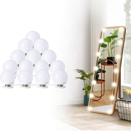 

Enhance Your Vanity Look with 14 Dimmable Luminous LED Makeup Vanity Lights Sleek Cosmetic Mirror Lights featuring 3 Color Modes - USB Cable Included! Ideal Addition to Your Bedroom Dres