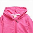 thumbnail image 6 of Staki Toddler Zip-Up Hoodies for Boys and Girls Colorful Cotton Blend Sweatshirts with Pockets Sizes 2T-15Y(Hot Pink,3-4 Years), 6 of 7