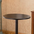 thumbnail image 3 of Roundhill Furniture Belham Black Round Top with Black Leg and Base Metal Bar Table, 3 of 5