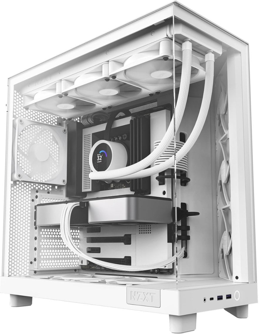 NZXT H6 Flow Compact Dual-Chamber ATX Mid-Tower Airflow Computer