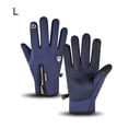 thumbnail image 2 of Guantes resistentes a la intemperie para exteriores de invierno Pantalla táctil Guantes cálidos para montar Manos unisex Bicicleta de montaña Accesorios deportivos Azul oscuro L seitruly OD002177-06, 2 of 6