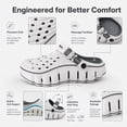 thumbnail image 3 of Men's Cloud Clogs, Lightweight Cushioned Arch Support Shoes, Non-Slip Thick Sole for Summer Walking, 3 of 7