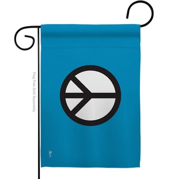Americana Home & Garden G149637-BO 13 x 18.5 in. Peace Sweet Life Earth Double-Sided Decorative Horizontal Garden Flags - House Decoration Banner Yard Gift