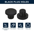 thumbnail image 2 of Uxcell 32 Pieces Black Rubber Stopper, 12mm Plug Holes for 11.5-11.8mm/0.45-0.46" Hole, 2 of 6