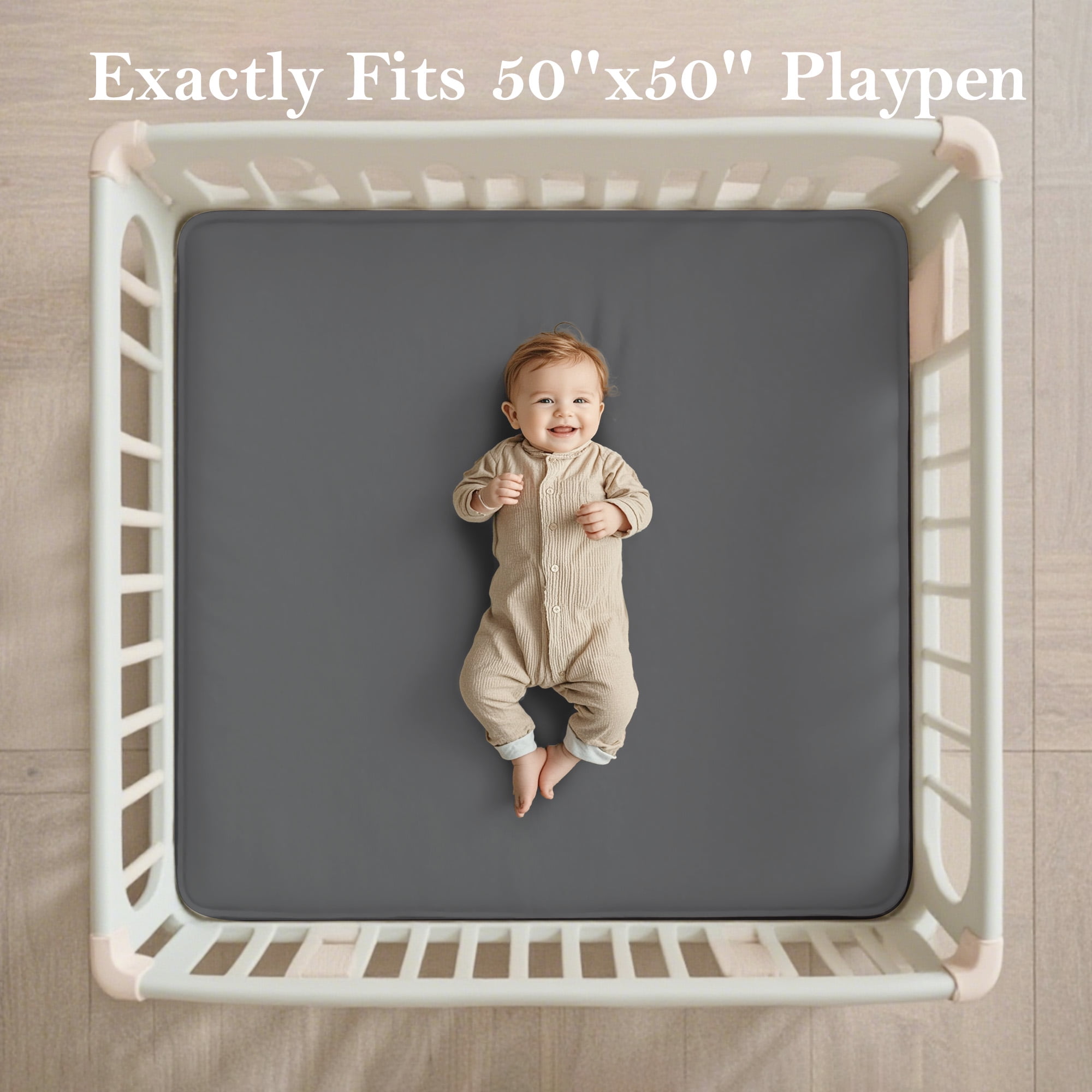 Baby Play Mat, 1.2"Thick Memory Foam Area Rug, Soft Coral Velvet Baby Crawling Mat with Non-Slip Backing, tummy time mat, tatami Padded Carpet, Baby Nursery Rug for Toddlers 50inx50in