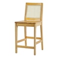 thumbnail image 3 of Walker Edison 24" Solid Wood Counter Stool in Natural (Set of 2), 3 of 12