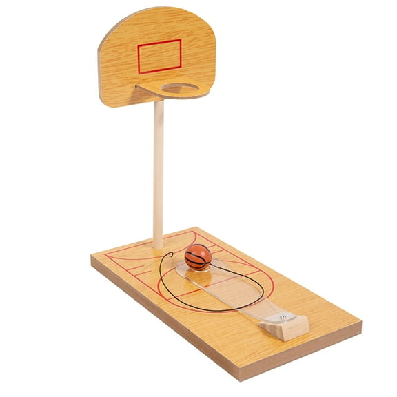 Wooden Mini Desktop Bowling Basketball Toy Indoor Decompression Board Game