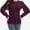 wine red, variant on Women's Fall Puff Long Sleeve Tunic Tops Pleated Crew Neck Shirts Blouses Casual Loose T-Shirts