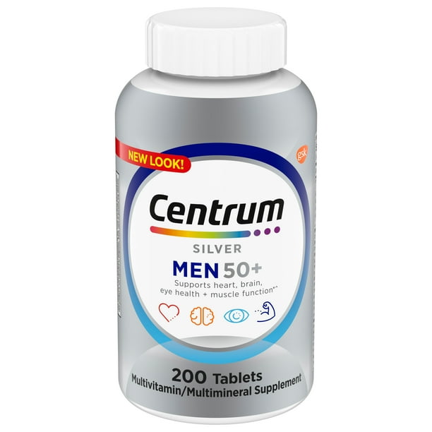 Centrum Silver Multivitamins for Men Over 50, Multimineral Supplement