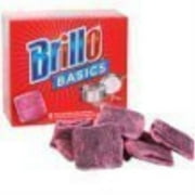 Brillo Basics Steel-wool Soap Pads, 8-ct. Boxes - Pack of 3