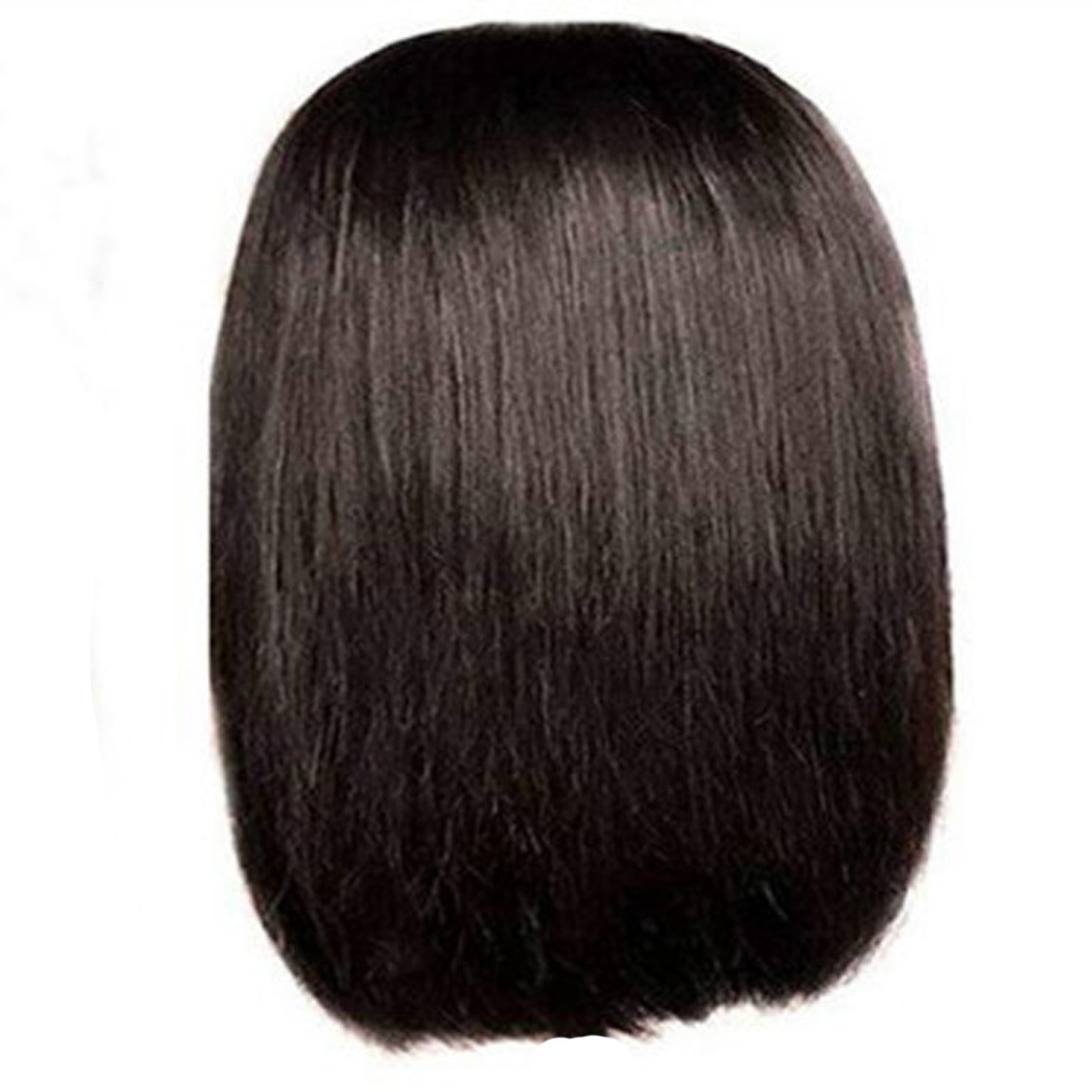 UTOURS Human Hair Wigs For Women Black Color Natural Lace Hair Brazilian Black Short Straight Hair Natural Vertical Wig High