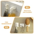 thumbnail image 3 of IDEANATEGRATE 4Ud Gancho Adhesivo Para Pared Soporte Multifuncional En Hips Color Para Hogar, 3 of 8
