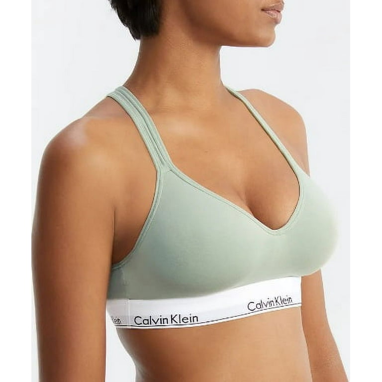 Calvin Klein SAGE MEADOW Modern Cotton Padded Wirefree Bralette, US Small