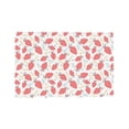 thumbnail image 7 of DouZhe Polyester Placemats Set of 4, Pink Strawberry Trendy Cartoon Pattern Heat Resistant Place Mats for Dining Table, 12" x 18", 7 of 7