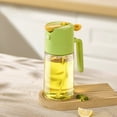 thumbnail image 6 of Bxaolu 15.5oz/460ml Glass Olive Oil Sprayer for Cooking, 2 in 1 Oil Dispenser for Kitchen Gadgets and Air Fryer Accessories, Food Grade Premium Spray Bottle for Salad, Frying, BBQ (Green), 6 of 7