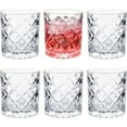 thumbnail image 7 of 12.3 Ounces/ 350ml Whiskey Glasses with Gold Rim, JOYCEMALL Set of 6 Old Fashioned Cut Crystal Scotch Rocks Glasses for Drinking Bourbon Rum Cognac Vodka Liquor Cocktail, 7 of 7