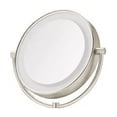 thumbnail image 4 of Espejo Doble Cara 22 Cm 1x Aumento 10x C/ Luz Led DORADO, 4 of 5