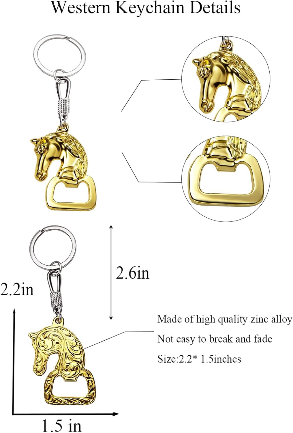 MKEUDQ-Western Keychain Bottle Opener Cowboy Longhorn Bottle Opener Keychain Tool Vintage Key Ring for Western Accessories