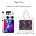 thumbnail image 3 of Yiaed Halloween Print Fluffy Shoulder Bag Plush Bags Women Ladies Tote Bag Fluffy White Furry Purse Handbag for Autumn and Winter, 3 of 7