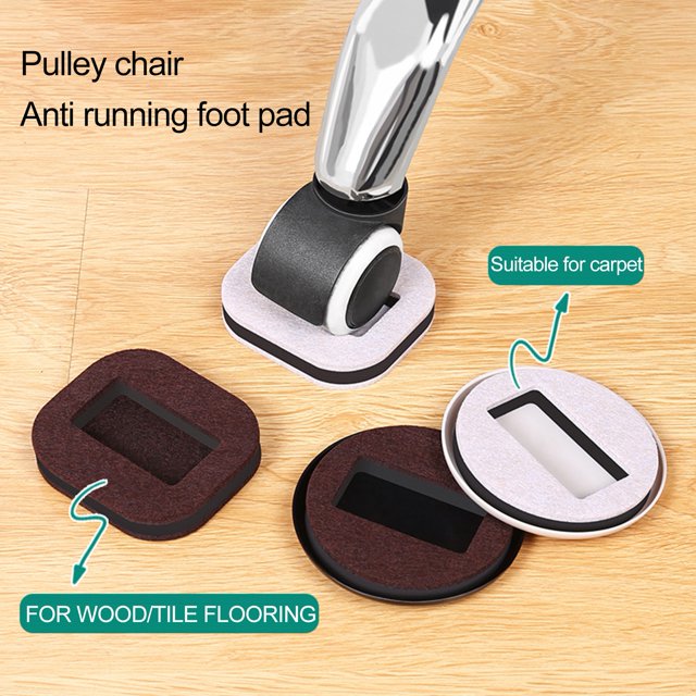 Tope para muebles de cama Washranp, alfombrilla antideslizante y ecológica, compatible con todas las ruedas de muebles, sofás, camas y sillas.