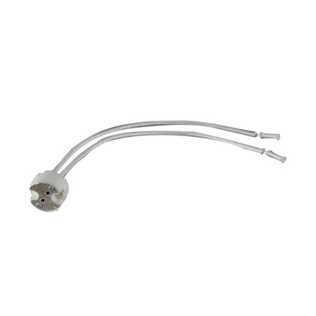 

Qiysamall 10pcs Fireproof Ceramic MR16 Light Bulb Socket with Wrapped Lead Wires