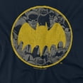 thumbnail image 2 of Batman Vintage Symbol Collage Women's T Shirt, Navy, X-Large, 2 of 6