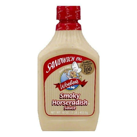 Woebers Smoky Horseradish Sauce, 16 OZ (Pack of