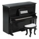 thumbnail image 1 of ColoMX 1 Juego de Piano y taburete en miniatura, muebles de casa en miniatura, modelo de Mini casa, taburete de Piano, estatuilla, 1 of 8