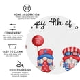 thumbnail image 2 of Disketp Happy Independence Day Gnome Funny Coasters,6 Pcs Leather Coasters with Holder, Perfect Housewarming Hostess Gifts,Protect Furniture from Water Marks Scratch and Damage, 2 of 5