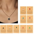 thumbnail image 4 of Pendentifs Trèfle Chaîne Clavicule pour Femmes Filles Collier Saint-Valentin, 4 of 5