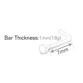 thumbnail image 1 of Clear Retainer Plastic Acrylic Flexible Straight Curved Piercing Kit Tongue Rings Nipple Ring Nose Rings Lip Rings Belly Button ZR, 1 of 6
