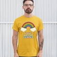 thumbnail image 3 of Tee Hunt Love Has No Gender T-Shirt Gay Pride Queer Rainbow Love is Love Men's Tee, Yellow, Large, 3 of 5