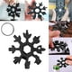 thumbnail image 2 of Multiherramienta de copo de nieve 18 en 1, abridor de botellas de acero inoxidable con forma de copo de nieve, accesorio genial para rellenar calcetines navideños para hombres, regalos de Navidad, 2 of 5