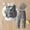 v#1127Grey2265, variant on HAYIMI Kids Baby Boy Clothes Suits Tuxedo Gentleman Outfits Formal Tops Pants Shirt Vest Pants Baby Suit Sets Trendy Child O-Neck Cartoon Clothes Sets