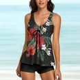thumbnail image 5 of Tankini for Women Swimsuits with Shorts Two Piece Bathing Suits Tummy Control Swimwear, 5 of 8