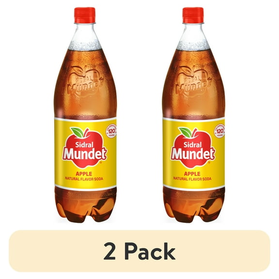 (2 pack) Sidral Mundet Apple Soda, 1.58 qt (1.5 Liter), 1 Count