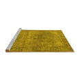 thumbnail image 2 of Ahgly Company Machine Washable Indoor Rectangle Oriental Yellow Industrial Area Rugs, 5' x 7', 2 of 4