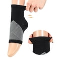thumbnail image 3 of Unique Bargains 1 Pair Ankle Support Braces Adjustable Breathable Ankle Wrap Brace for Sports Running Black Size S, 3 of 6