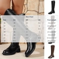 thumbnail image 3 of Xfvqtps Knee High Boots for Women Zipper Back Round Toe Block Low Heel Faux Leather Tall Boots, 3 of 9