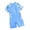 swimsuit 258#Light Blue, variant on ZXLBBD Swimsuit for Girls One Piece Bathing Suit Short Sleeve Zipper Rash Guard for Youth Pool Stretchy Summer Beachwear