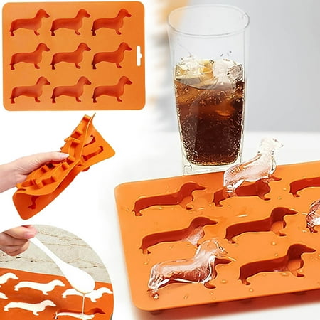 

2pc Dog Shape Mold Silicone Ice Mold Chocolate Mold Cake Tool Decoration Tool
