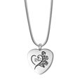 thumbnail image 7 of Silver Black "Always in My Heart" Cremation Urn Necklace for Ashes Memorial Jewelry Cremation Necklace Keepsake Ashes, 7 of 7