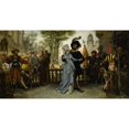 thumbnail image 2 of Jules-Arsène Garnier 24x15 Black Ornate Framed Double Matted Museum Art Print Titled: The Right of the Lord (1872), 2 of 5