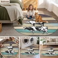 thumbnail image 5 of Farmhouse Animals Round Area Rug 3.3 FT, Non Slip Small Entryway Kitchen Mat, Vintage Wood Country Cow Pig Chicken Washable Soft Circular Rug Non-Shedding Door Mat for Bathroom Playroom Kids Room, 5 of 9