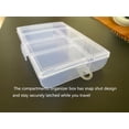 thumbnail image 3 of LanttAotte Mini 6 Grids 4-PACK Plastic Organizer Box Storage Container for Small Jewelry Fishing Tackles Earring Nail Rhinestones Beads Art DIY Crafts Organizer Clear, 3 of 6