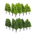 thumbnail image 1 of Modèle d'Arbres à Pagode Train Chemin de Fer Paysage Diorama Z 1:200 Ensemble de 20 Pcs Vert Foncé Vert Clair, 1 of 8
