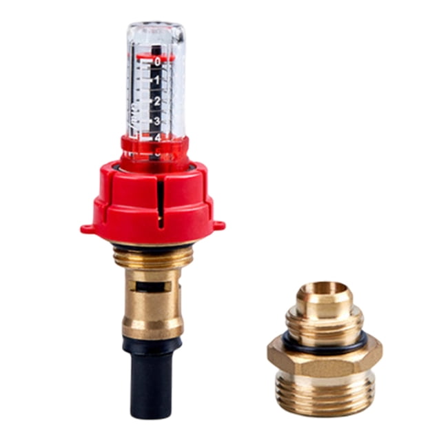Medidor de caudal de repuesto para colectores de acero inoxidable, medidor y regulador de caudal para colectores de calefacción por suelo radiante, optimización de la distribución del calor
