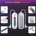 thumbnail image 3 of Battery Pack for Oculus Quest 2, 5000mAh Extended Power with Multi-Colors RGB Lights, Lightweight and Portable VR Extend Power Accessories for Extra 2-4H Playtime, 3 of 8