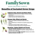 thumbnail image 3 of Cover Crops by Family Sown - 10 Variety Mix of Cover Crop Seeds Ideal for Home Gardens | Non-GMO, Open Pollinated, Made in the USA (5 LB), 3 of 6